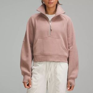 Lululemon Scuba Oversized Funnel Neck Half Zip Twilight Rose XL/XXL